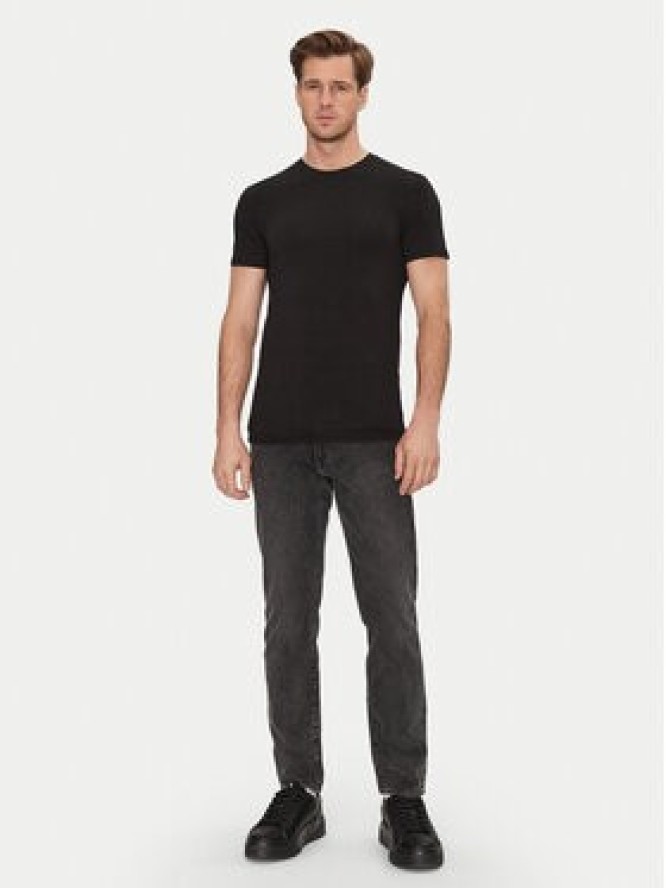 Resteröds Komplet 2 t-shirtów 27040 2 Czarny Slim Fit