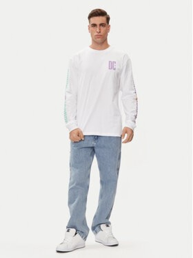 DC Longsleeve Sportster Hls ADYZT05371 Biały Regular Fit