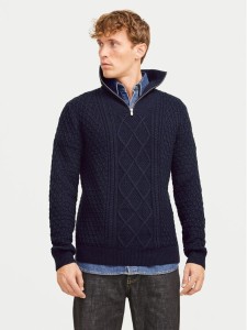 Jack&Jones Sweter Blunorth 12261780 Granatowy Regular Fit