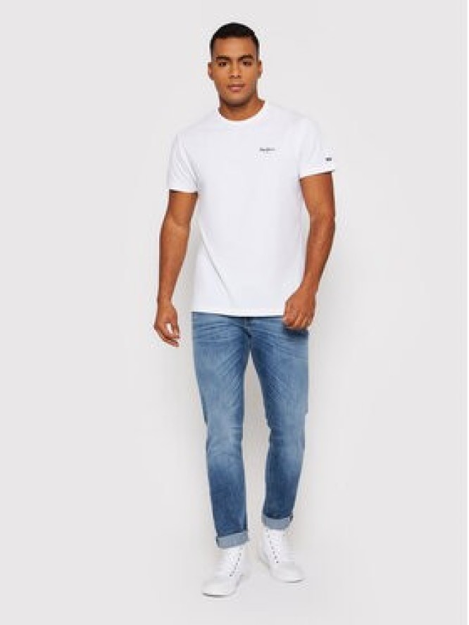 Pepe Jeans T-Shirt Original Basic 3 N PM508212 Biały Slim Fit