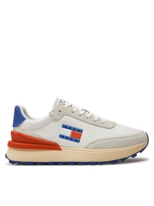 Tommy Jeans Sneakersy Tjm Tech Runner Material Mix EM0EM01300 Biały