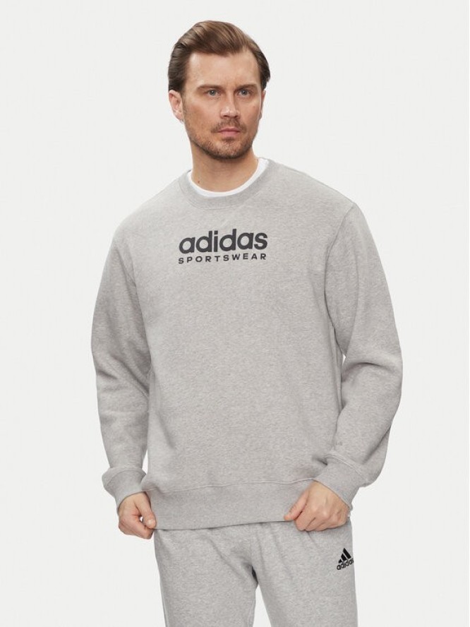 adidas Bluza All SZN Graphic IC9823 Szary Loose Fit