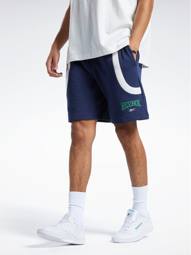 Reebok Szorty sportowe Classics Varsity Shorts HS9180 Niebieski