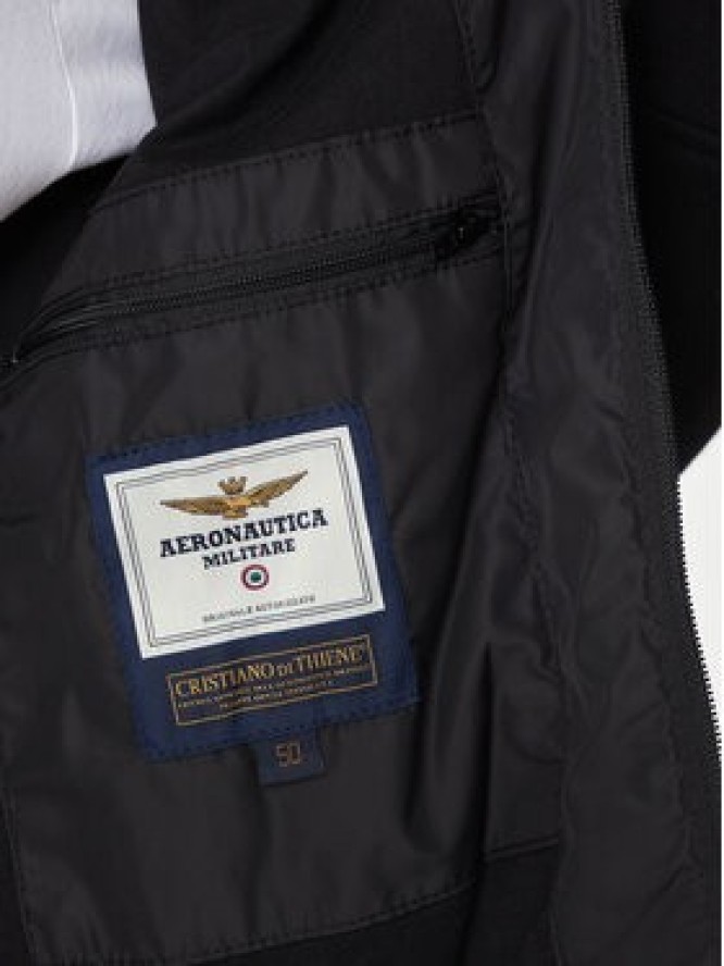 Aeronautica Militare Kurtka przejściowa 241AF454CT3082 Czarny Regular Fit