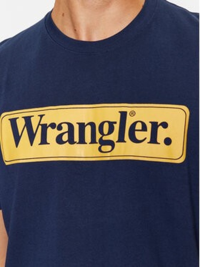 Wrangler T-Shirt 112341131 Granatowy Regular Fit