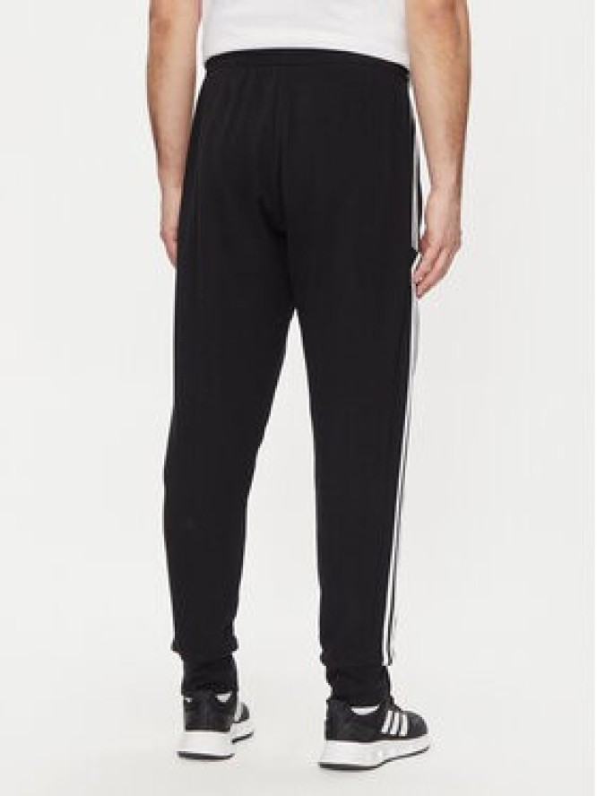 adidas Spodnie dresowe Essentials French Terry Tapered Cuff 3-Stripes Joggers HA4337 Czarny Regular Fit