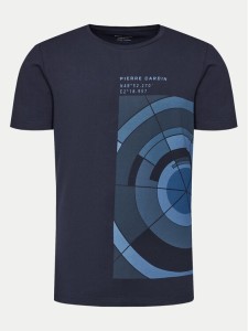 Pierre Cardin T-Shirt 21040/000/2100 Granatowy Modern Fit