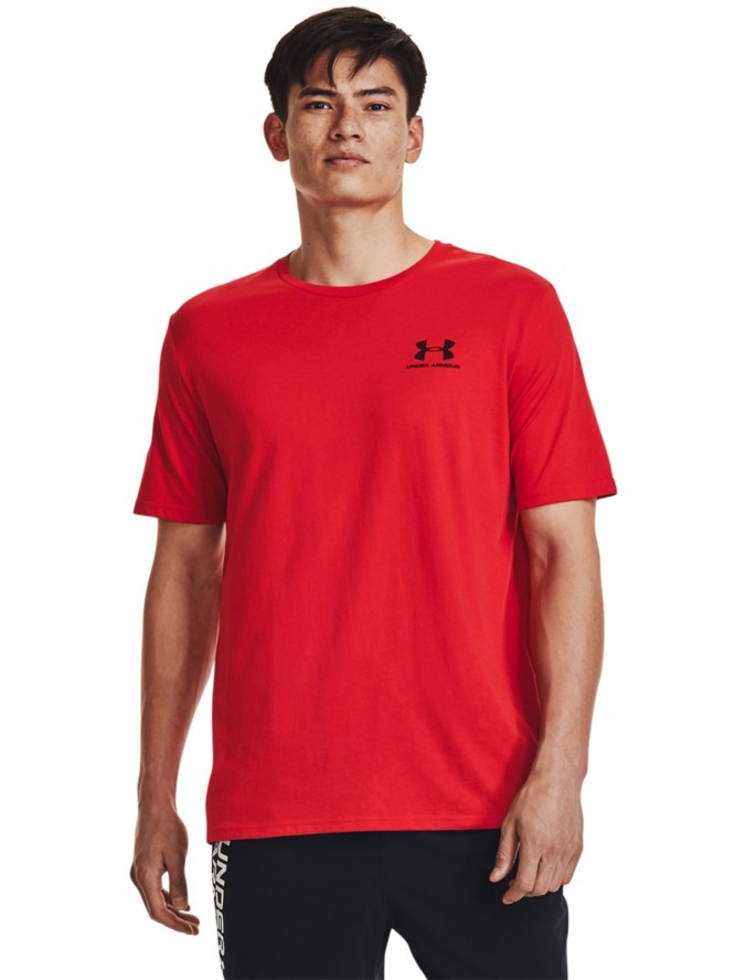 T-shirt męski Under Armour UA M Sportstyle Lc Ss - czerwony