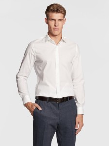 Michael Kors Koszula MD0MD90425 Biały Slim Fit