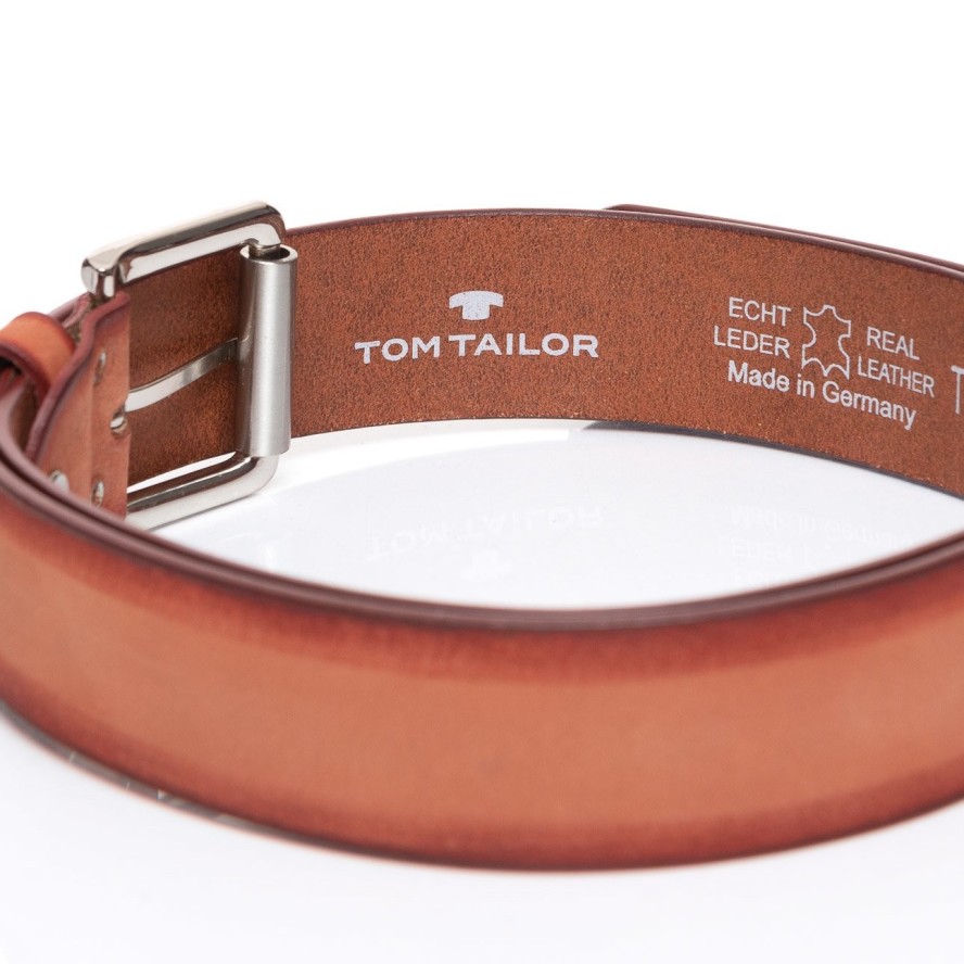 TOM TAILOR PASEK SKÓRZANY SOPO-TT376 351 40mm Ledergürtel RO2689