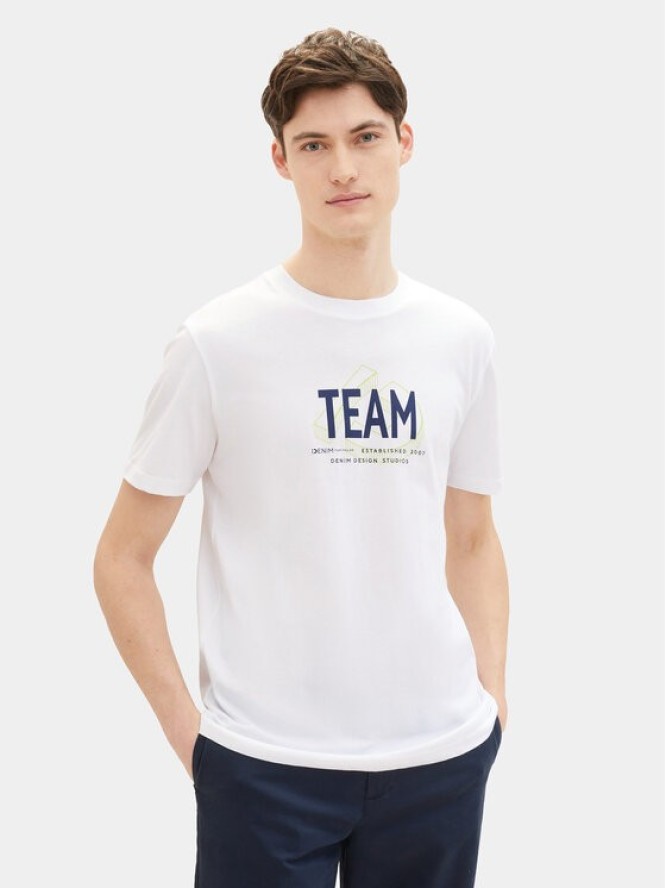 Tom Tailor Denim T-Shirt 1040838 Biały Regular Fit