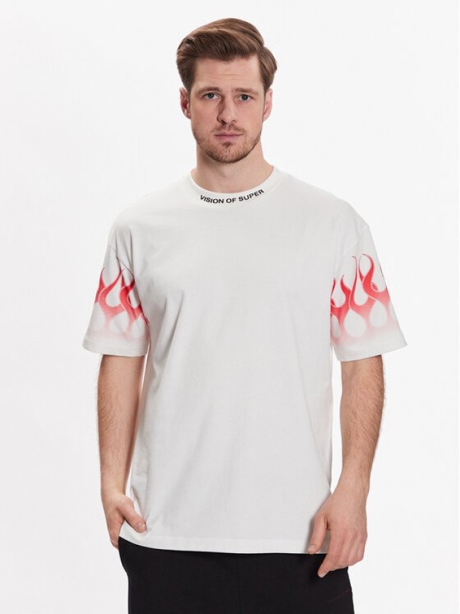 Vision Of Super T-Shirt VS00473 Biały Regular Fit