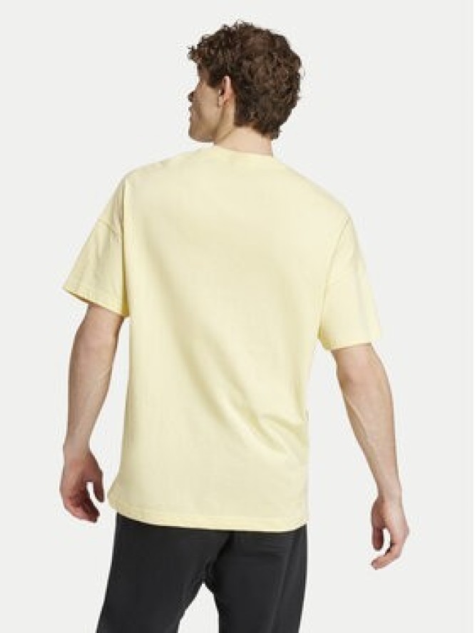adidas T-Shirt ALL SZN IY4141 Żółty Loose Fit