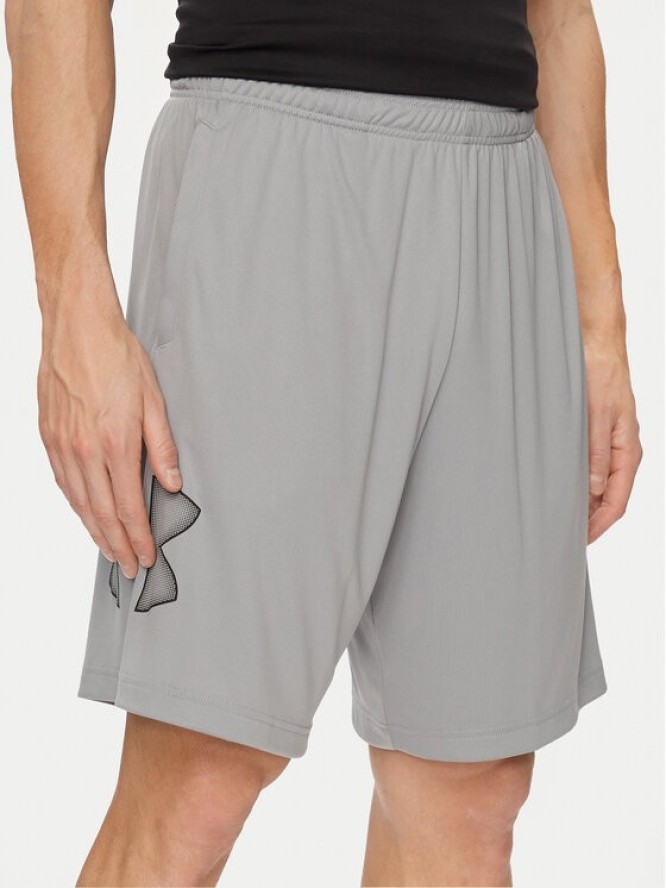 Under Armour Szorty sportowe Ua Tech Graphic Short 1306443-035 Szary Loose Fit