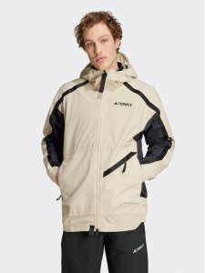 adidas Kurtka przejściowa Terrex Utilitas RAIN.RDY 2.5-Layer Rain Jacket HN2930 Beżowy Regular Fit