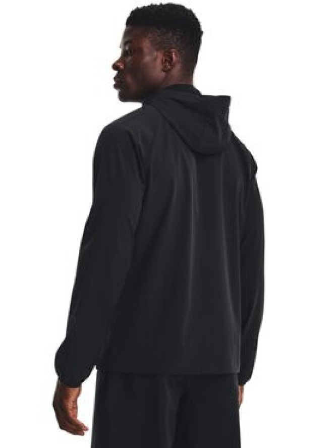 Under Armour Bluza UA Stretch Woven Windbreaker 1377171 Czarny Regular Fit