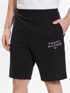 Tommy Hilfiger Szorty sportowe UM0UM02881 Czarny Regular Fit