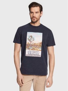 Guess T-Shirt Desert Photo M3GI74 KA260 Granatowy Regular Fit