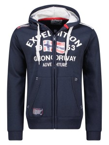 Geographical Norway Bluza "Flag" w kolorze granatowym rozmiar: XXL