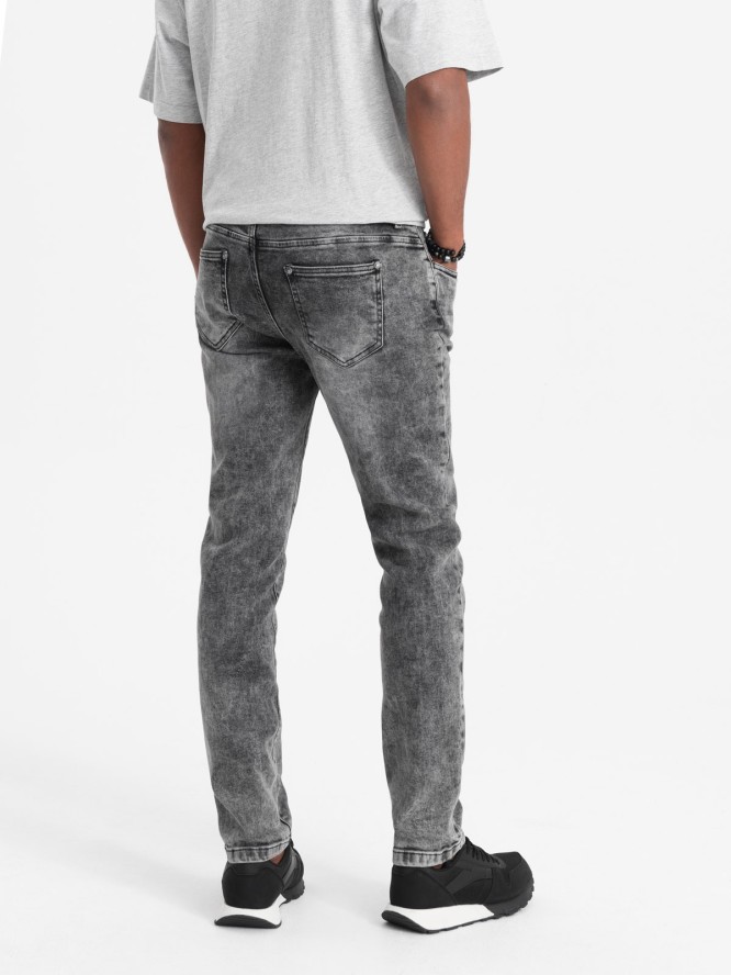 Spodnie męskie jeansowe SLIM FIT - szare V4 OM-PADP-0110 - XXL