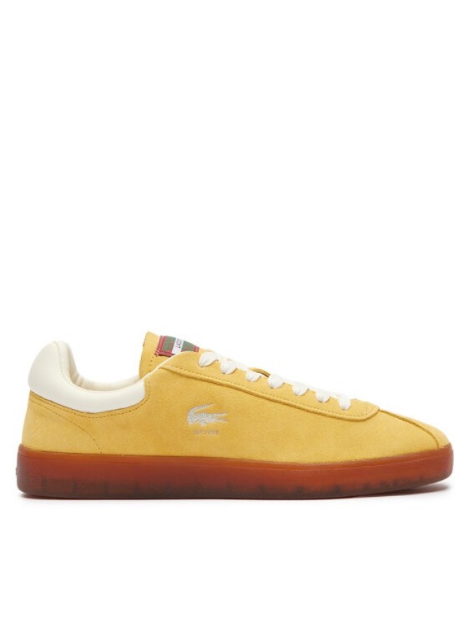 Lacoste Sneakersy Basehot Leather 747SMA0041 Żółty