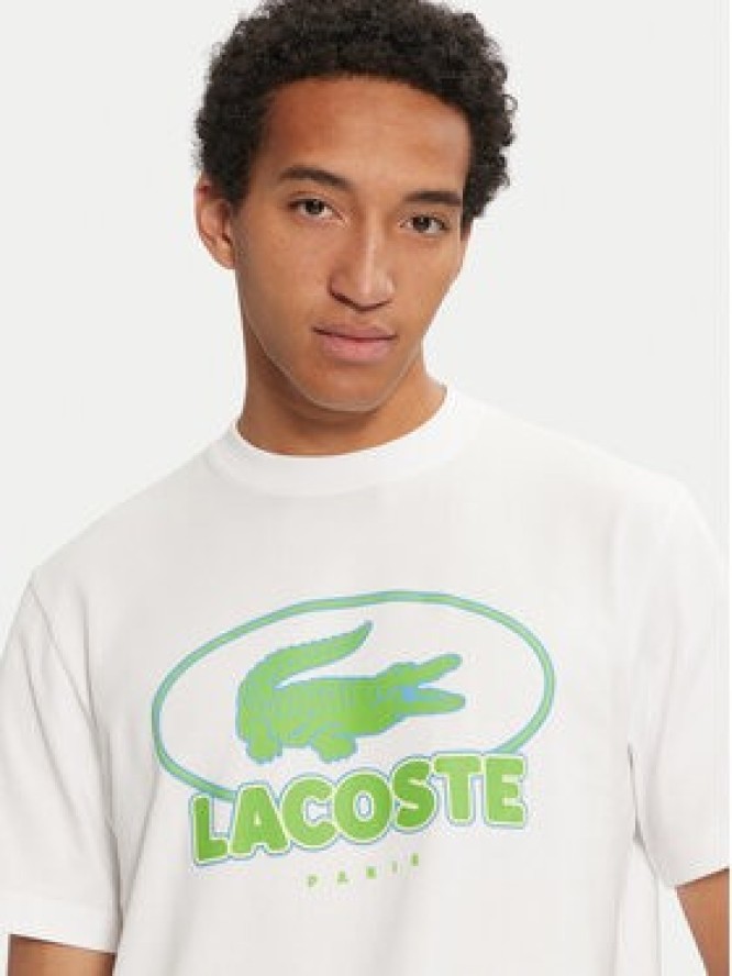 Lacoste T-Shirt TH2806 Biały Regular Fit