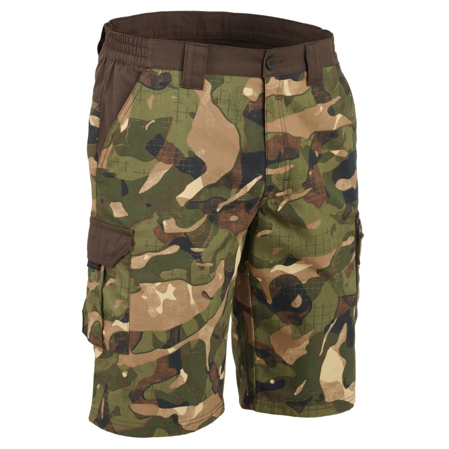 Bermudy Solognac 500 camo woodland