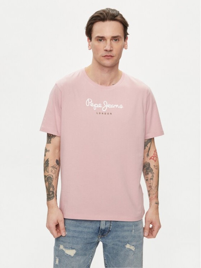 Pepe Jeans T-Shirt Eggo N PM508208 Różowy Regular Fit