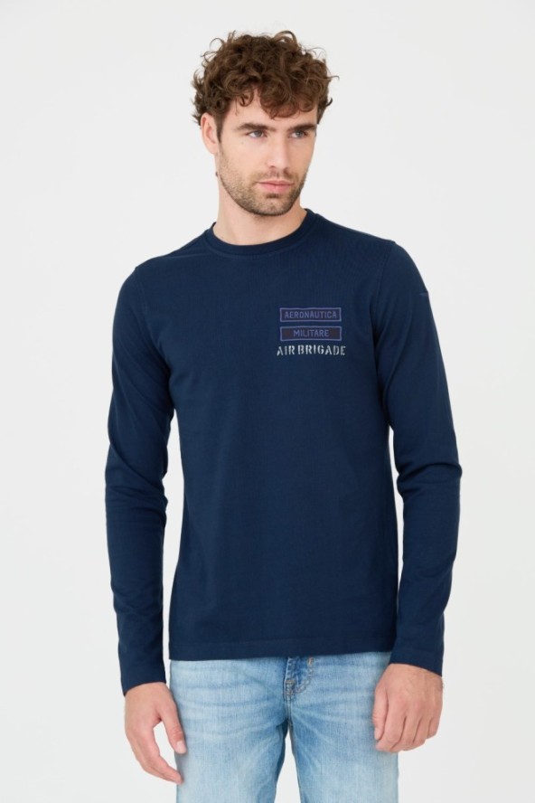 AERONAUTICA MILITARE Granatowy longsleeve