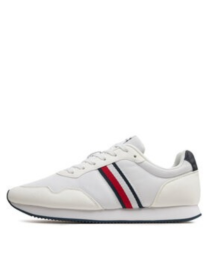 Tommy Hilfiger Sneakersy Lo Runner Mix FM0FM04958 Biały