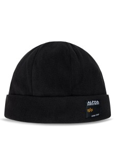 Alpha Industries Czapka Label Fleece Beanie 118937 Czarny