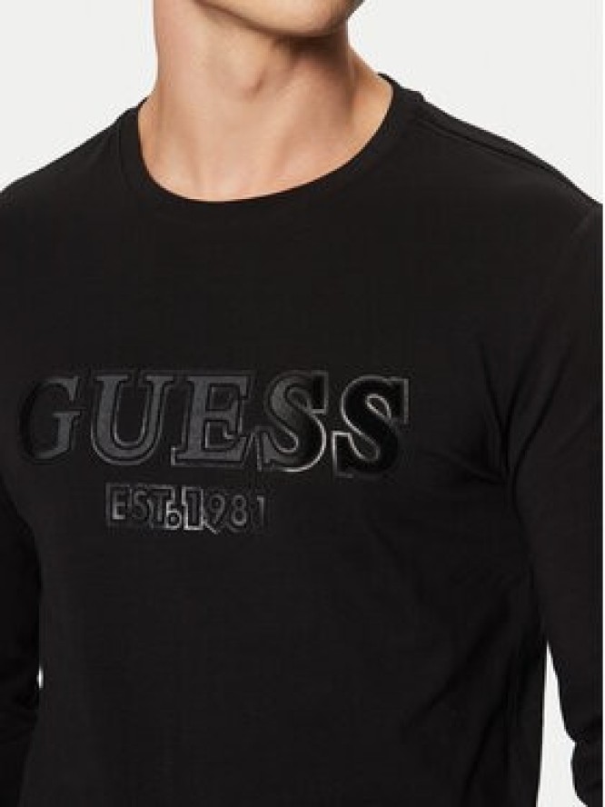 Guess Longsleeve M5RI13 J1314 Czarny Slim Fit