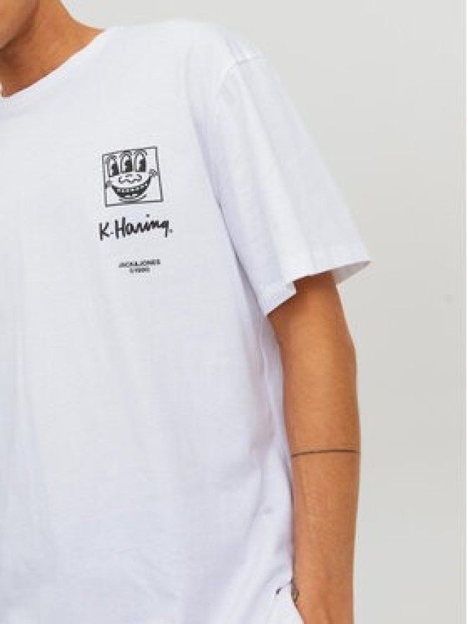 Jack&Jones T-Shirt Keith Haring 12230672 Biały Relaxed Fit