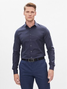 Calvin Klein Koszula K10K112305 Granatowy Slim Fit