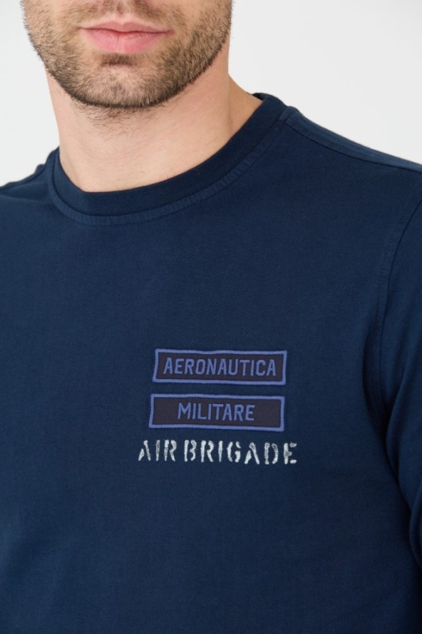 AERONAUTICA MILITARE Granatowy longsleeve