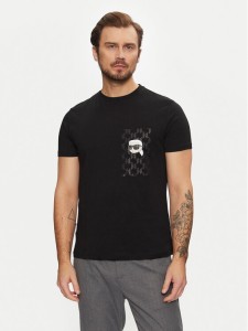 KARL LAGERFELD T-Shirt 755095 551251 Czarny Regular Fit