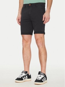 Blend Szorty materiałowe 20717939 Czarny Regular Fit