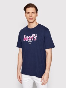 Levi's® T-Shirt 16143-0623 Granatowy Regular Fit
