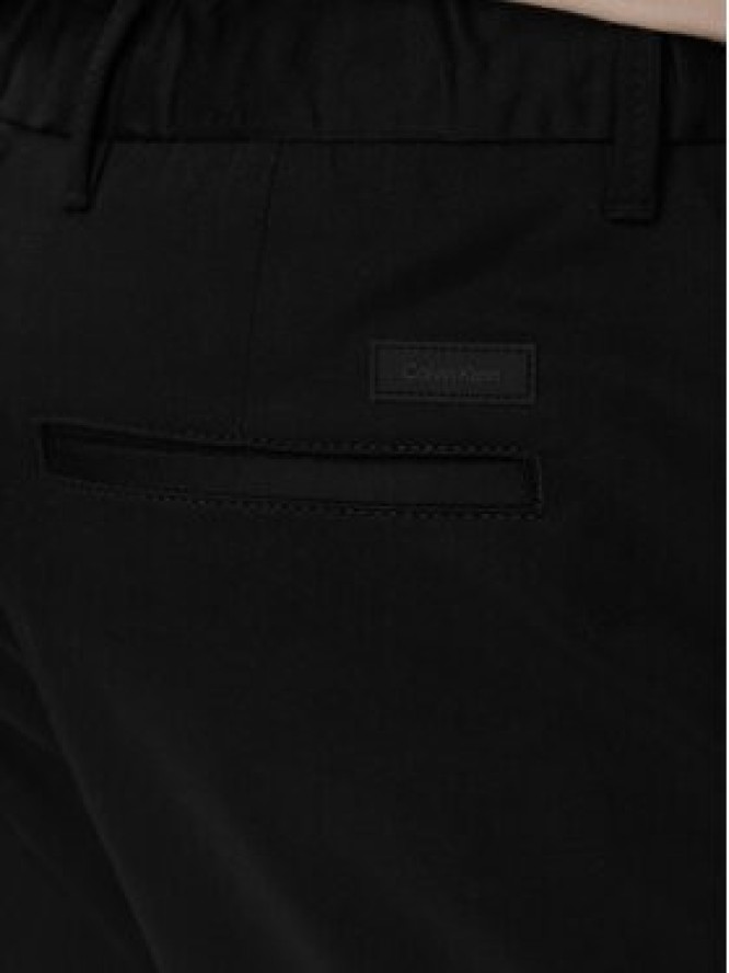 Calvin Klein Szorty materiałowe Sateen K10K112831 Czarny Regular Fit