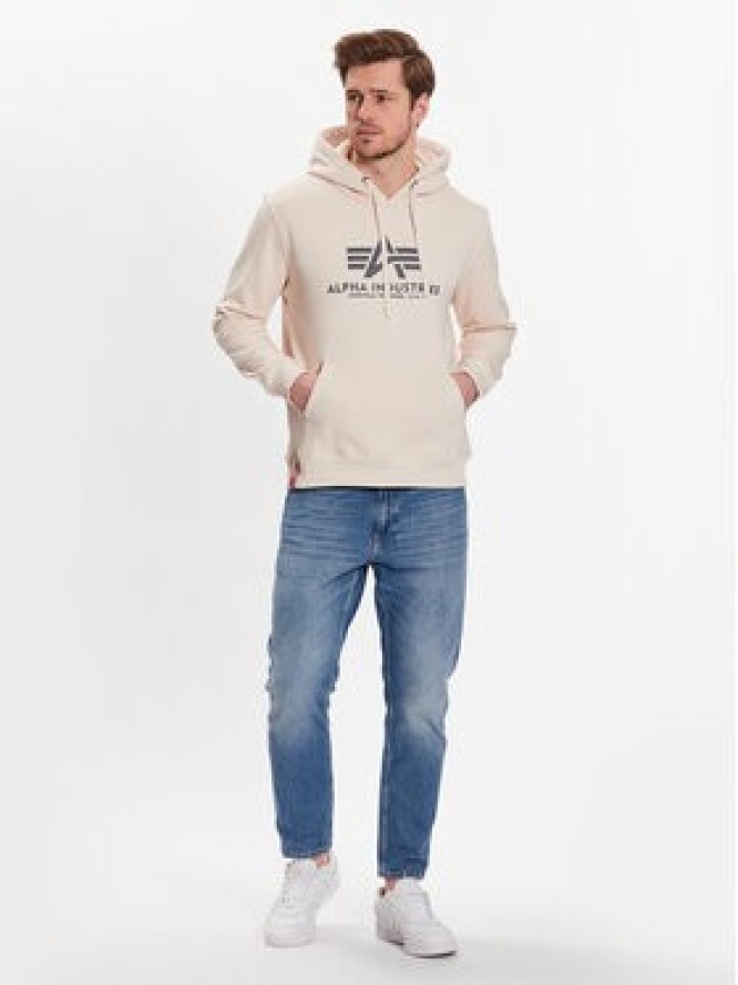 Alpha Industries Bluza Basic 178312 Beżowy Regular Fit