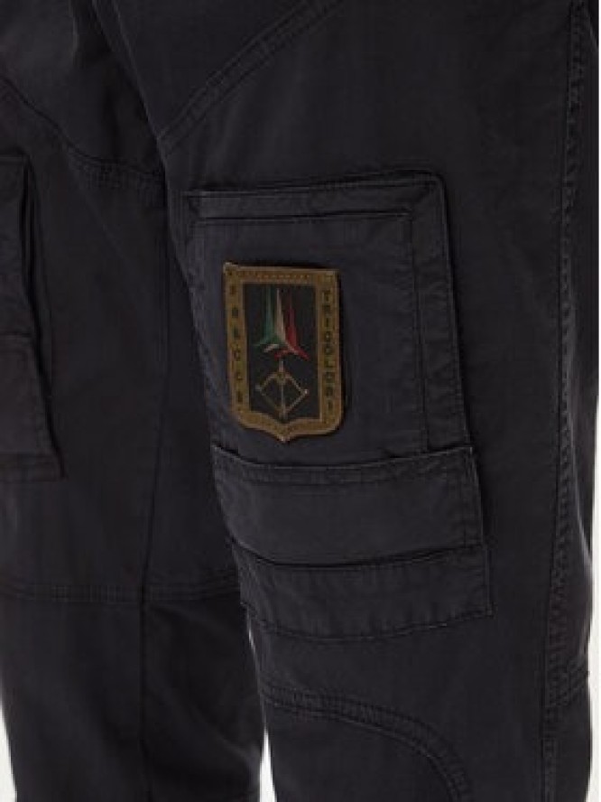 Aeronautica Militare Spodnie materiałowe 241PA1387CT1493 Granatowy Regular Fit