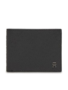 Tommy Hilfiger Duży Portfel Męski Th Monogram Mini Cc Wallet AM0AM11849 Czarny