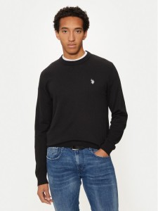 U.S. Polo Assn. Sweter MUP2961 Czarny Regular Fit