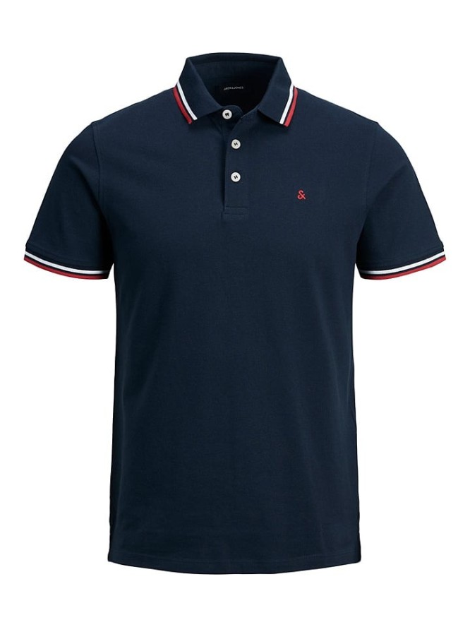 Jack & Jones Koszulka polo w kolorze granatowym rozmiar: S