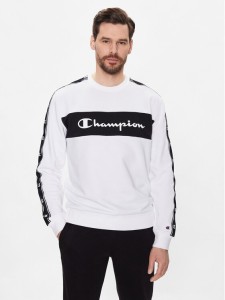 Champion Bluza 218474 Biały Regular Fit