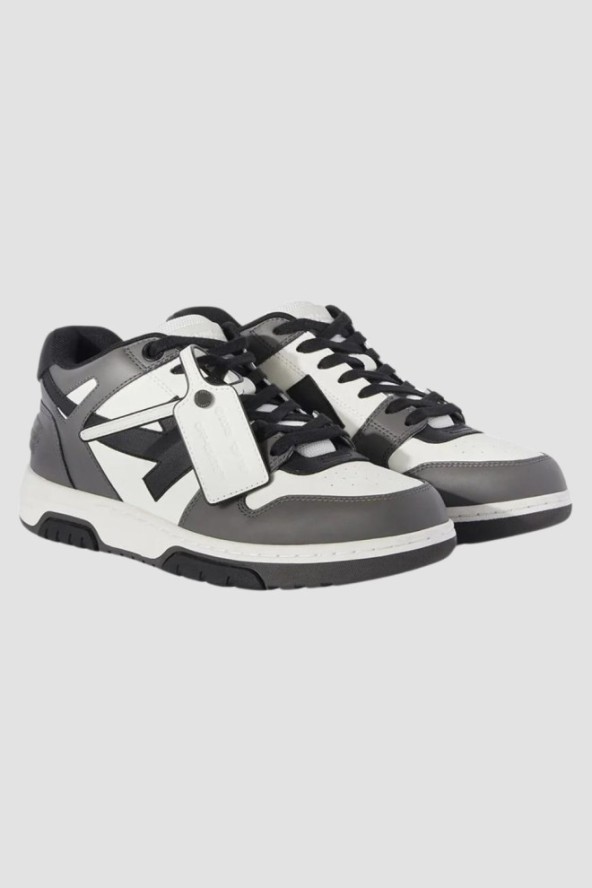 OFF-WHITE Szare sneakersy Out Of Office Calf Leather