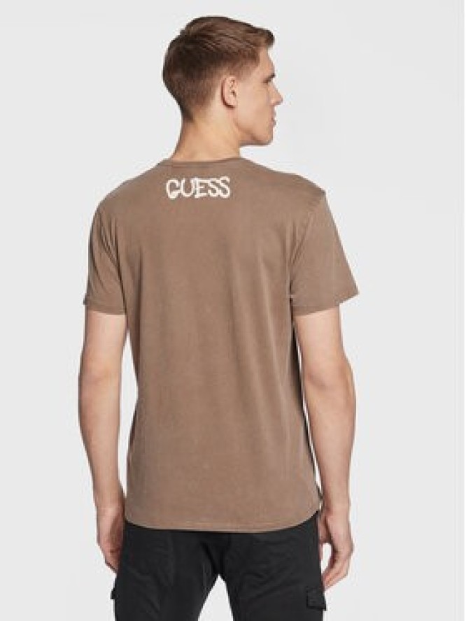 Guess T-Shirt Queen M3RI1U KBDL0 Brązowy Regular Fit