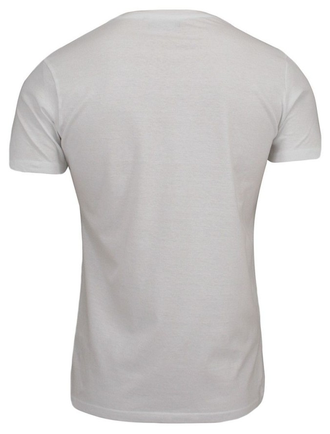 Biała Męska Koszulka (T-shirt) - Brave Soul - V-Neck