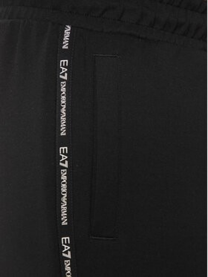 EA7 Emporio Armani Spodnie dresowe 6DPP95 PJZZZ 1200 Czarny Regular Fit