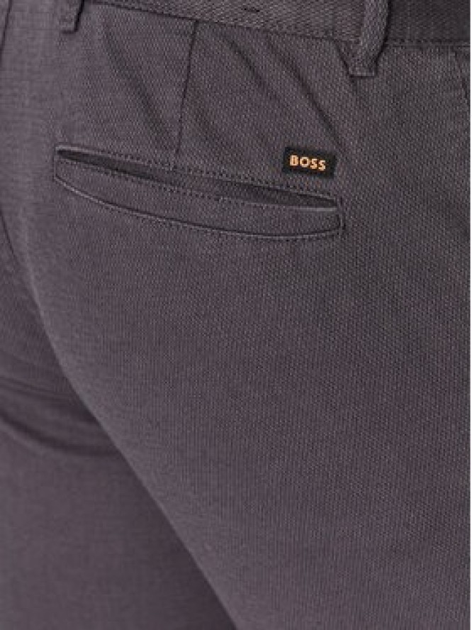 Boss Chinosy 50501597 Czarny Slim Fit